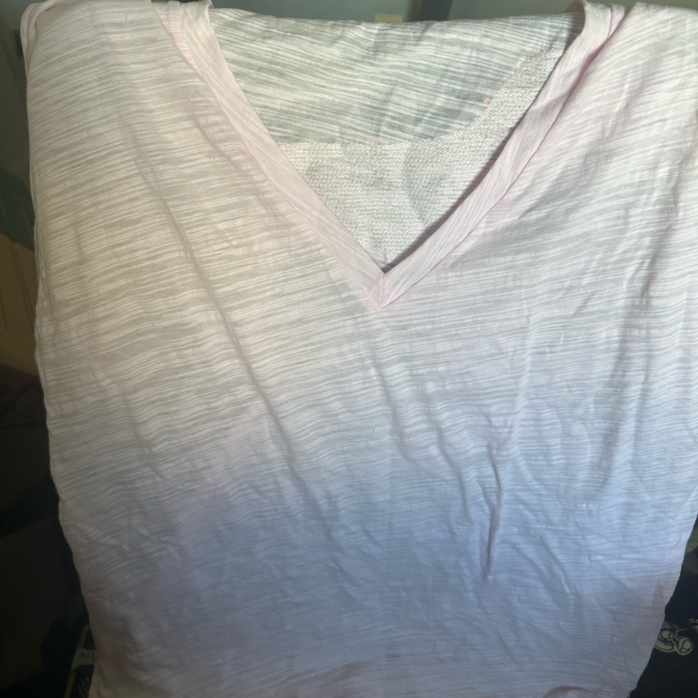 V-Neck Light Pink Women's Top